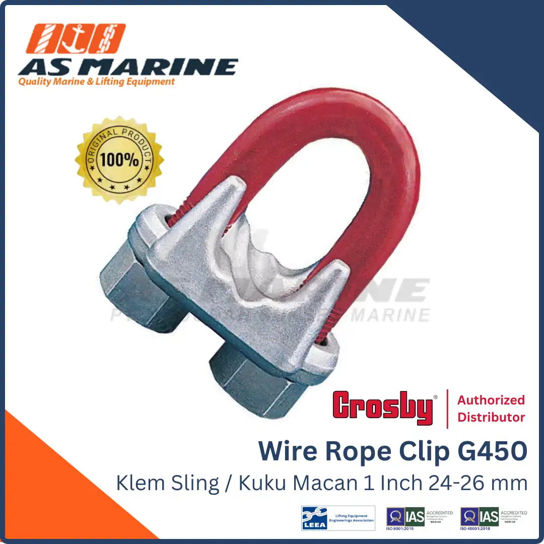 Crosby USA Wire Rope Clip / Klem Sling / Kausen Sling G450 1 Inch